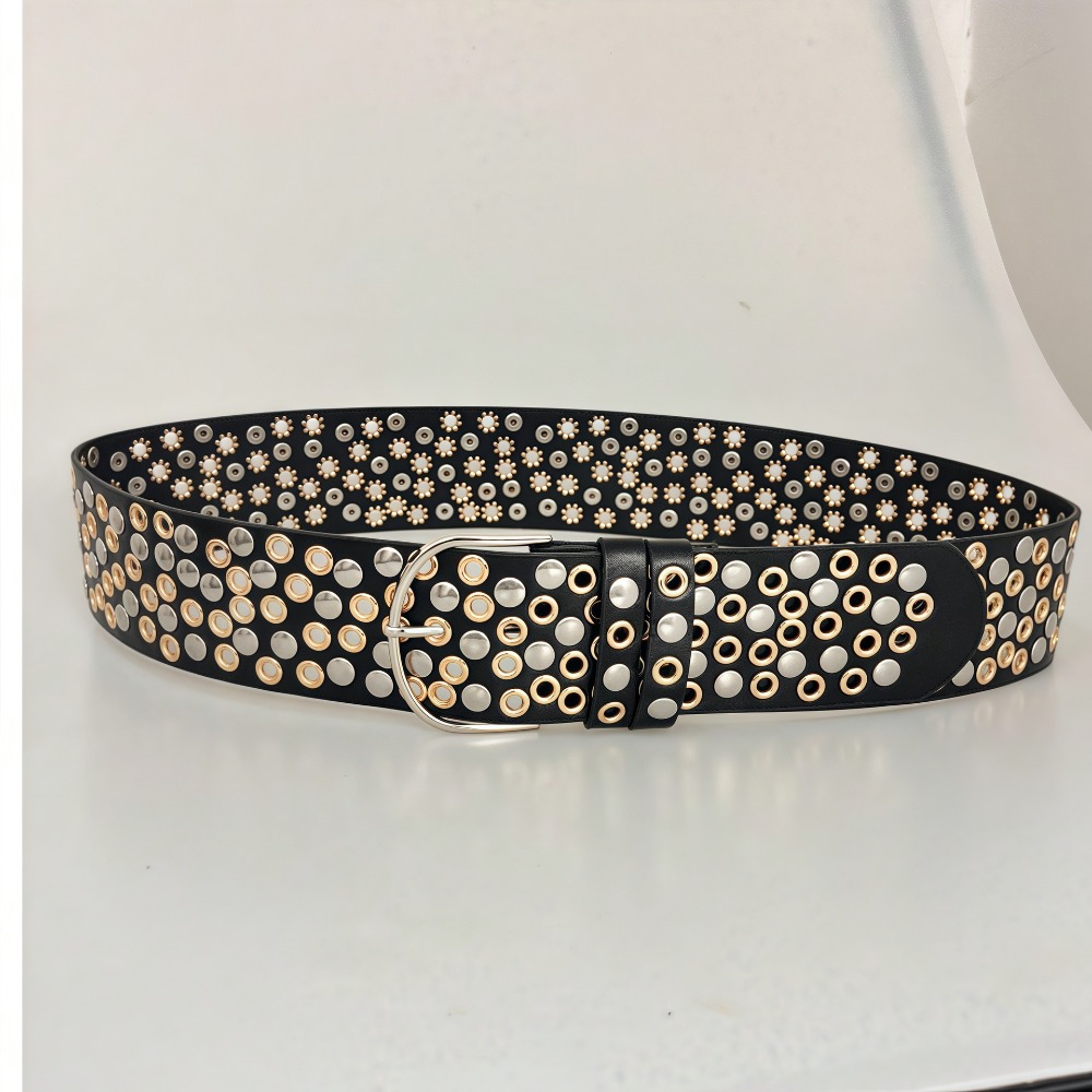 Streetwear Brand Belts - Punk riem met holle oogjes en