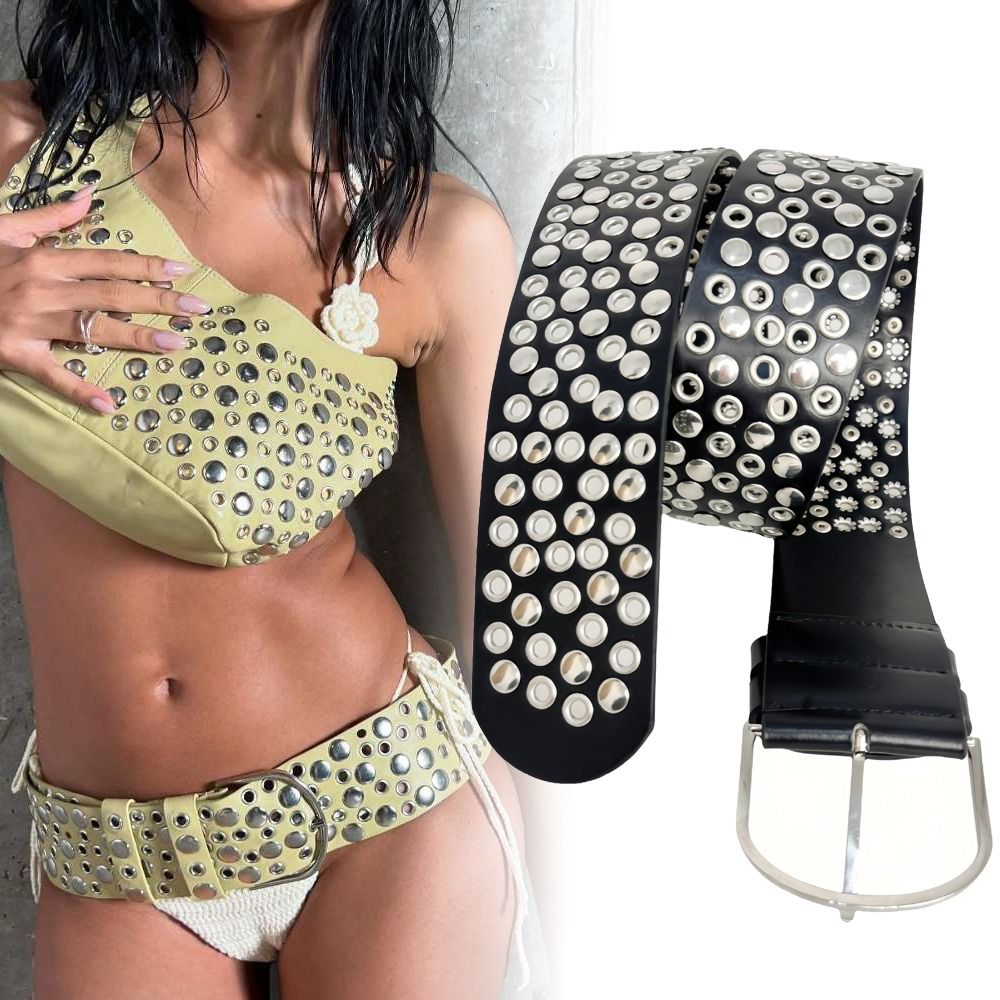 Streetwear Brand Belts - Punk riem met holle oogjes en