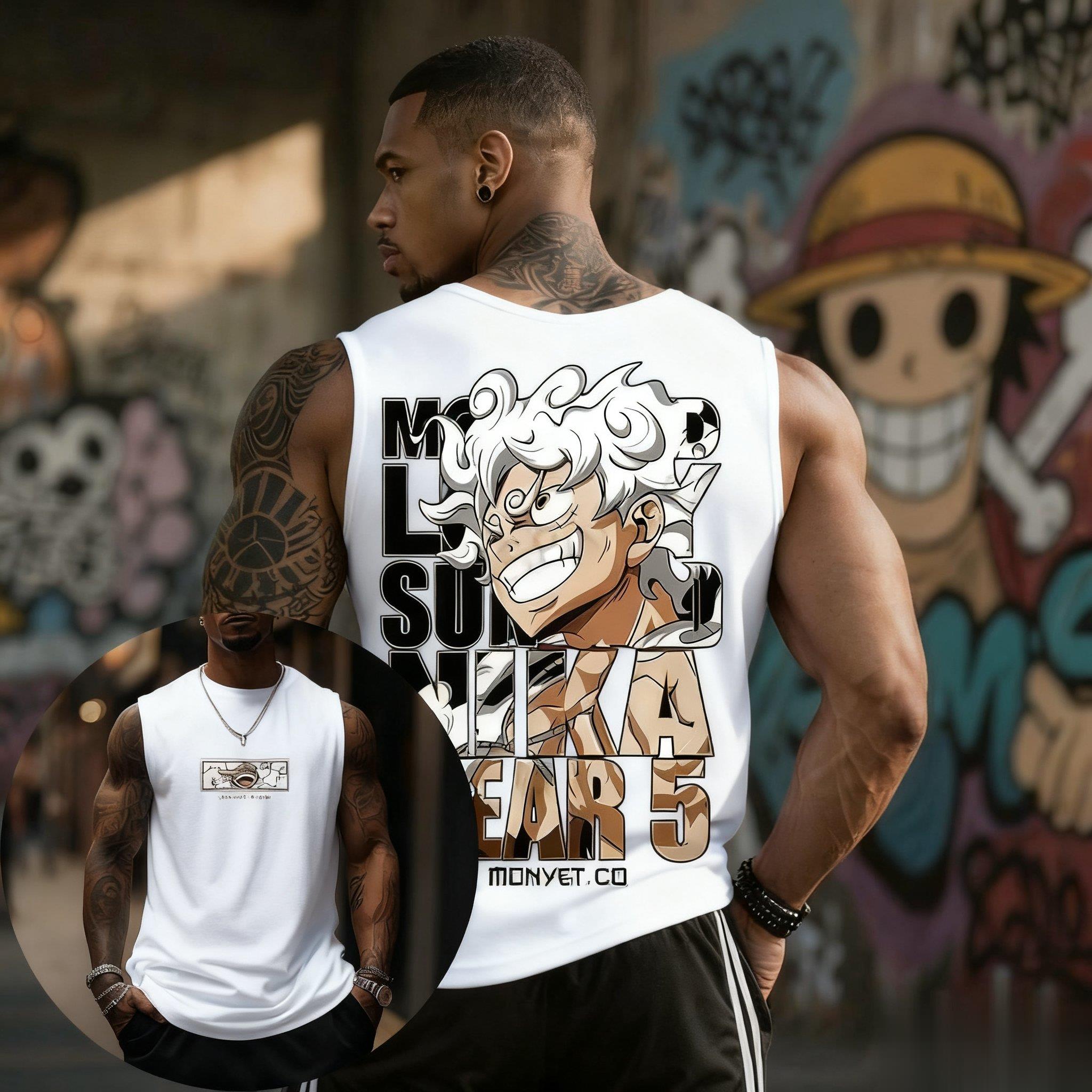Streetwear Brand Japan - Een Stuk Luffy Gear 5 Tank