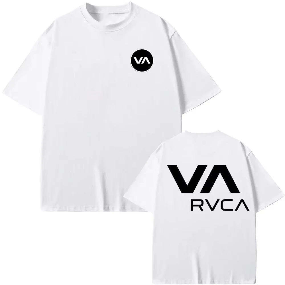 Streetwear Brand Marketing - RVCA T-shirt Zwart T-shirt Zomer Katoenen