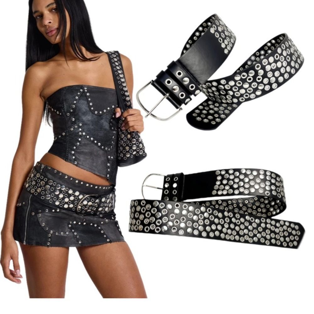 Punk holle oogje-klinknagelrie - Streetwear Brand Belts recensie en prijs