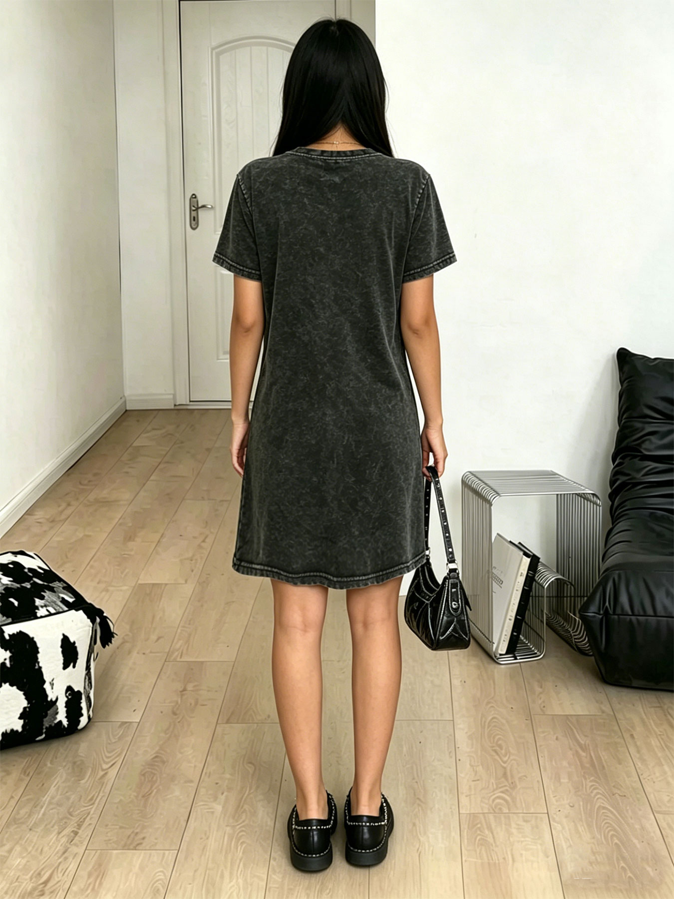 Vintage gewassen distressed T- - Streetwear Brand Cat recensie en prijs