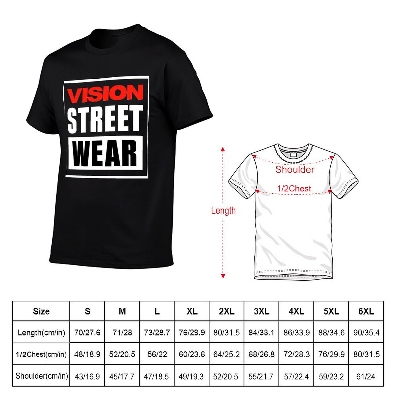 Vision Street Wear T-shirt t-s - Vision Streetwear Brand recensie en prijs