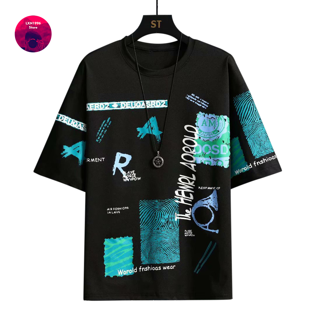 Mannen Harajuku Grafische Zwar - Streetwear Brand Japan recensie en prijs